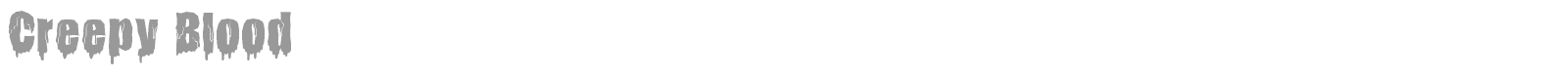 Creepy Blood font preview